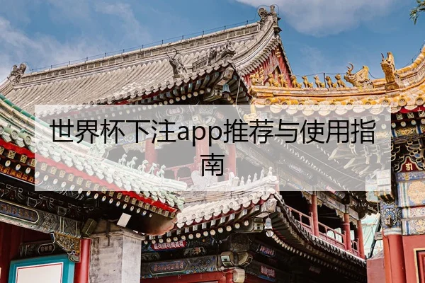 世界杯下注app推荐与使用指南